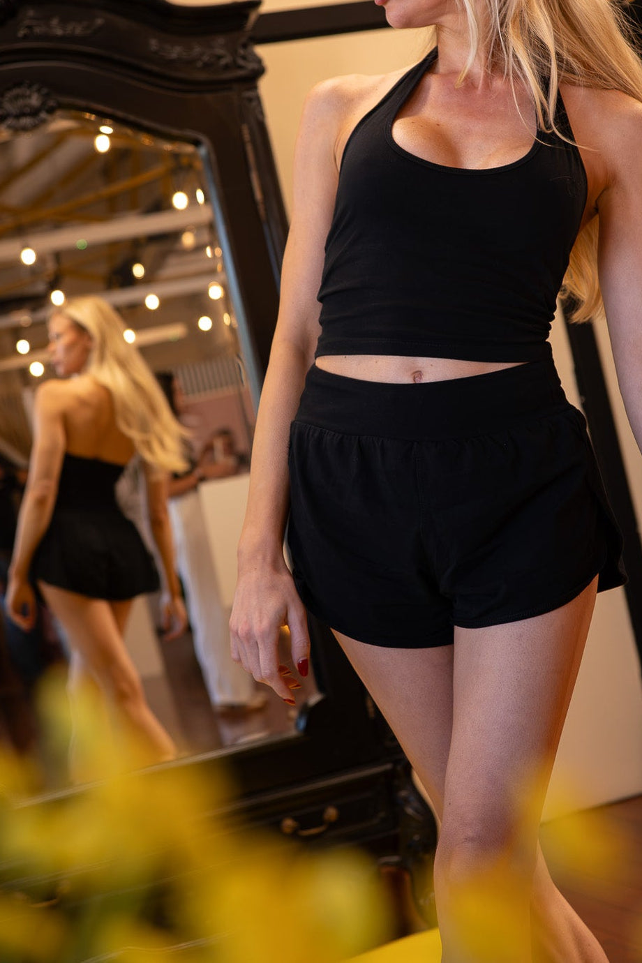 PRE ORDER: Non-Toxic Halterneck Gym Top in Organic Cotton